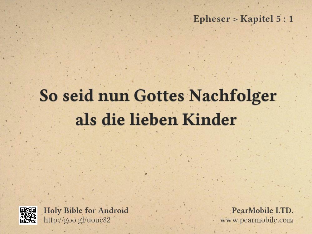 Epheser, Kapitel 5:1